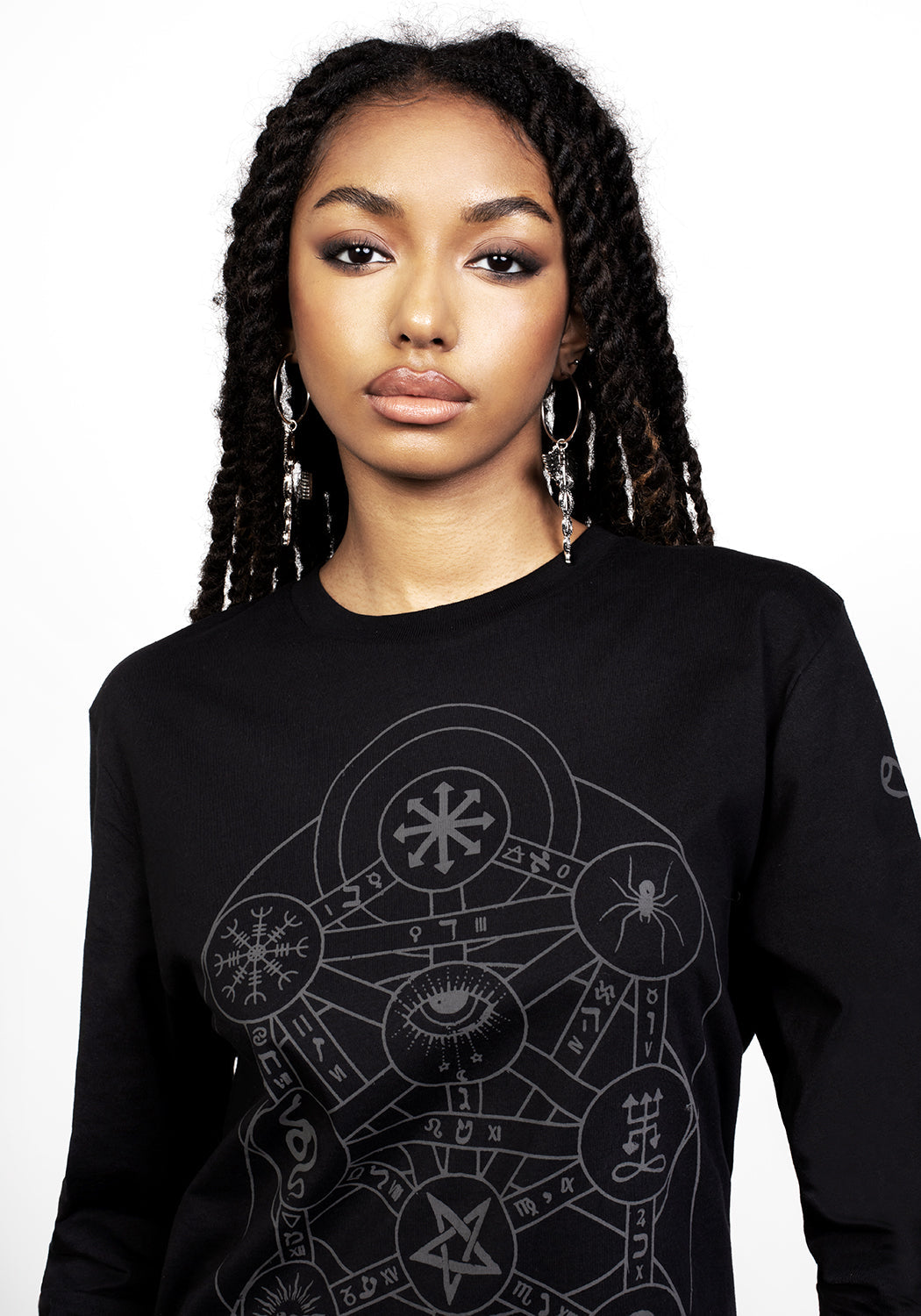 Tree of Life Graphic Long Sleeve T-Shirt | Magickal Symbols & Cotton