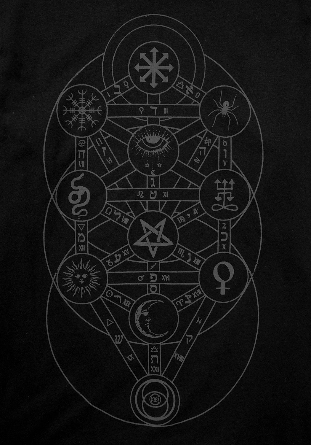 Tree of Life Graphic Long Sleeve T-Shirt | Magickal Symbols & Cotton