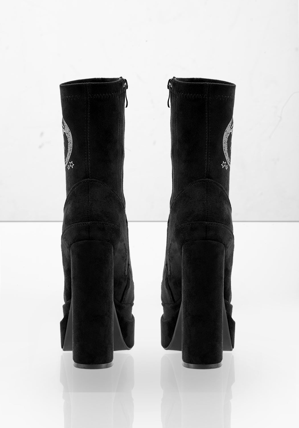 70s Celestial Sock Platform Boots with Block Heel | SOL