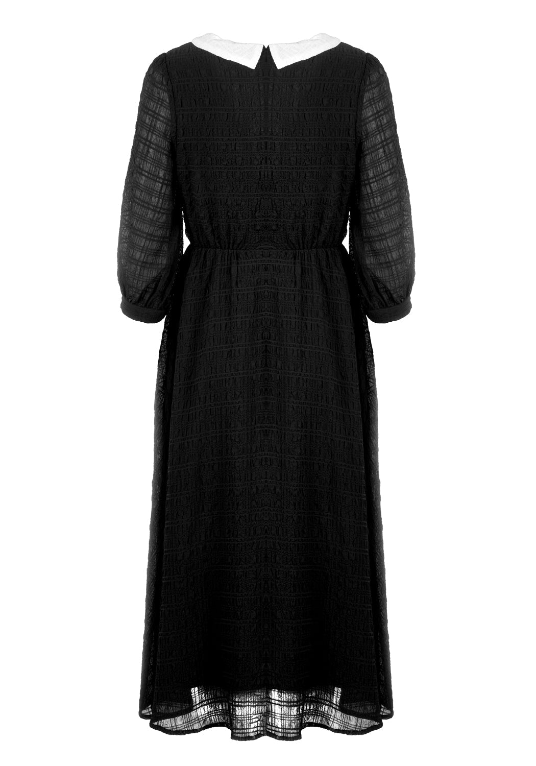 Gothic Midi Dress with Pockets & Elastic Waist | Bellatrix Pagan