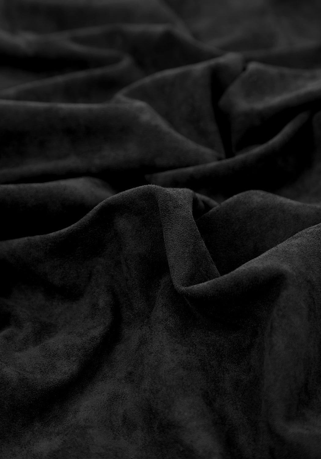 Black Suede Midi Skirt with A-Line Cut & Stretchy Fabric | Tanya