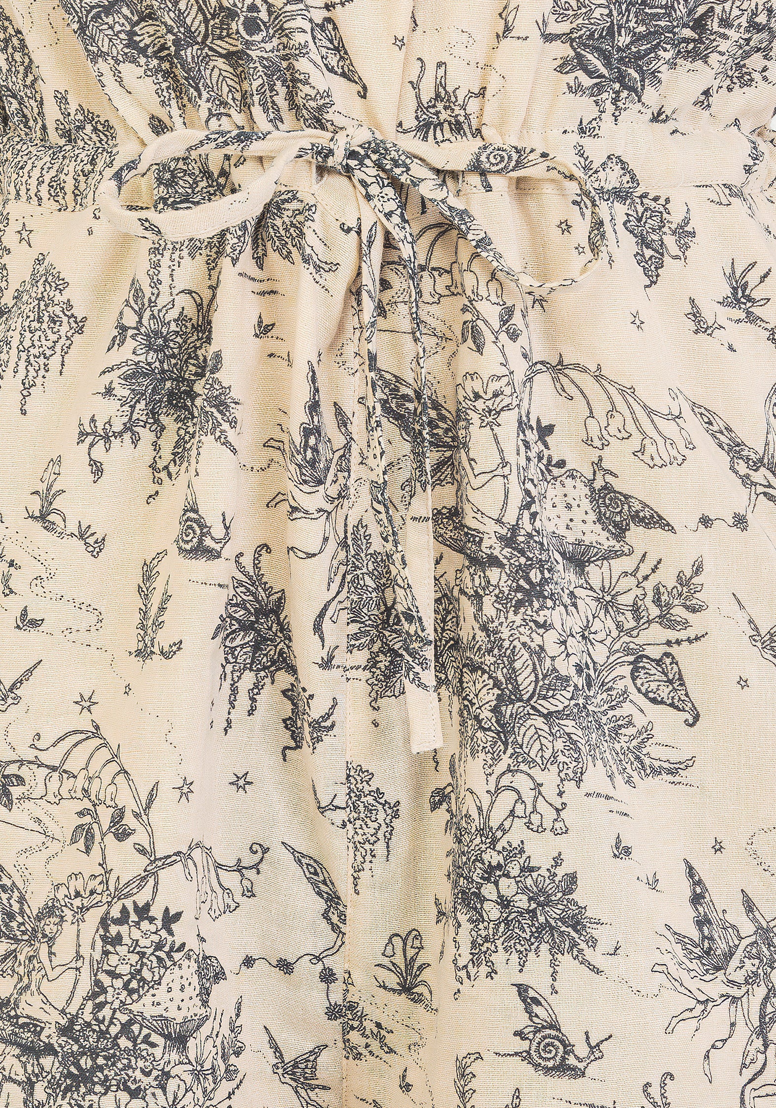 Cream Cotton Cami Playsuit with Adjustable Straps | Maypole