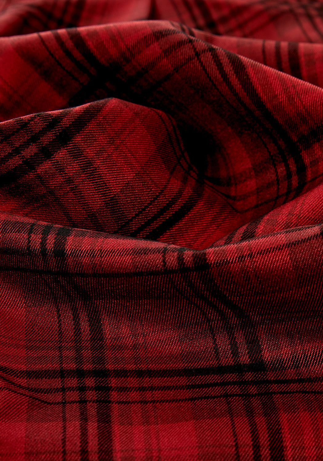 Red & Black Tartan Mom Dungarees with Adjustable Straps | Ferreira