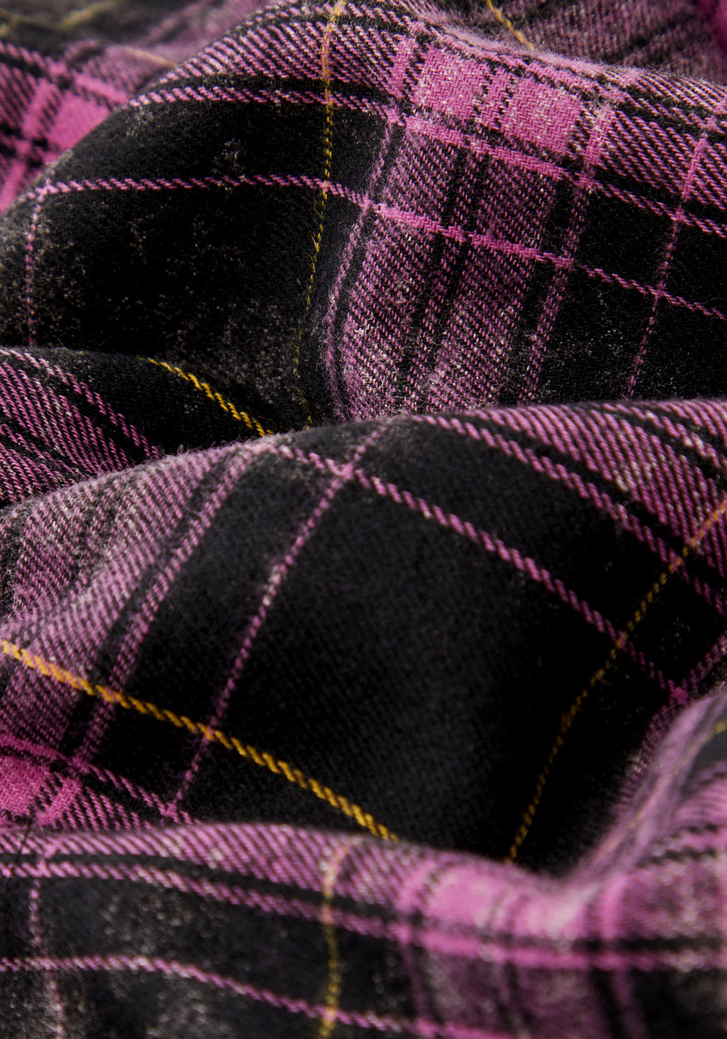 Pink & Black Check Mini Kilt Skirt with Faux Leather Buckle | Crush
