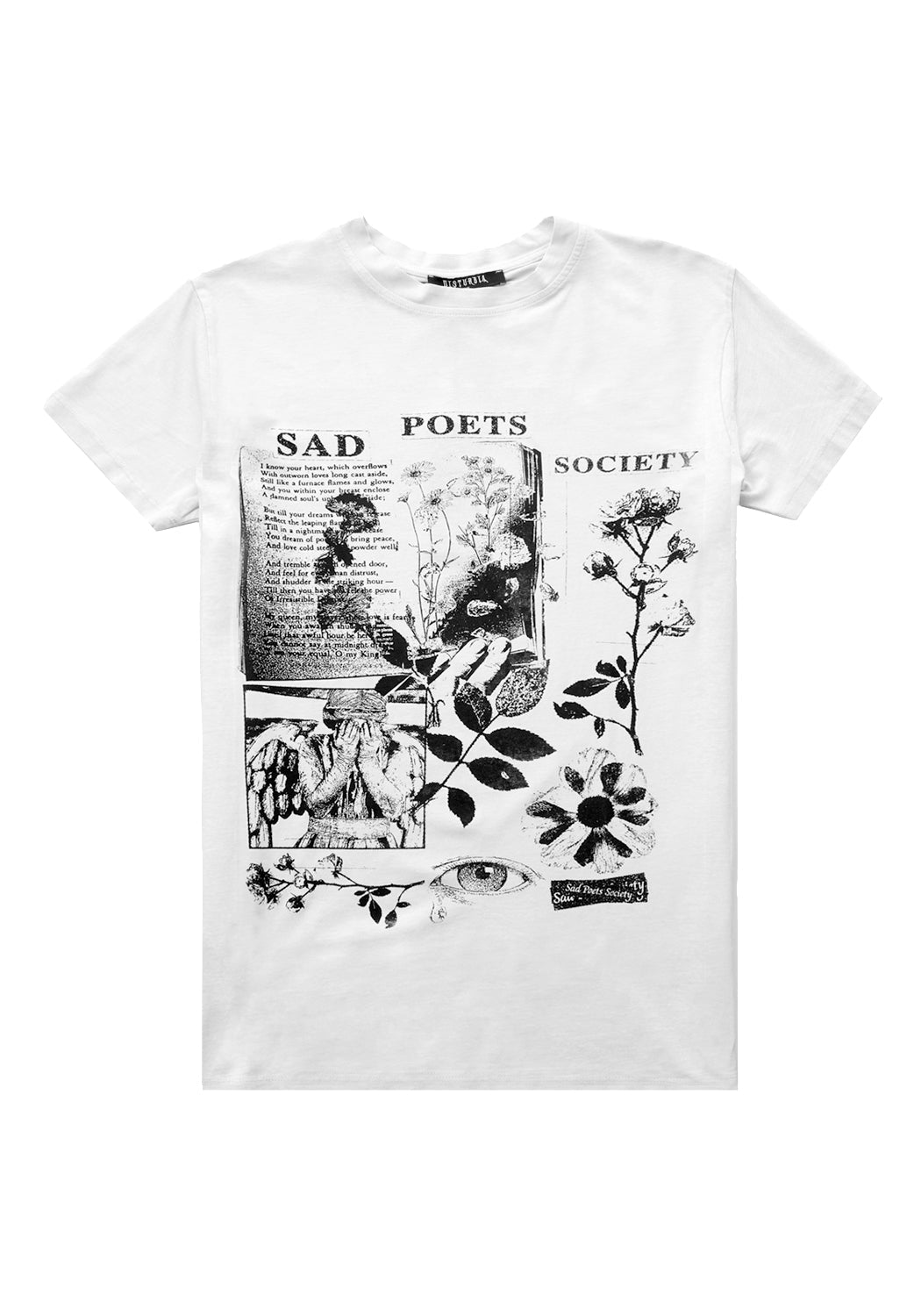 Vintage Washed Off-White Graphic T-Shirt | Sad Poets