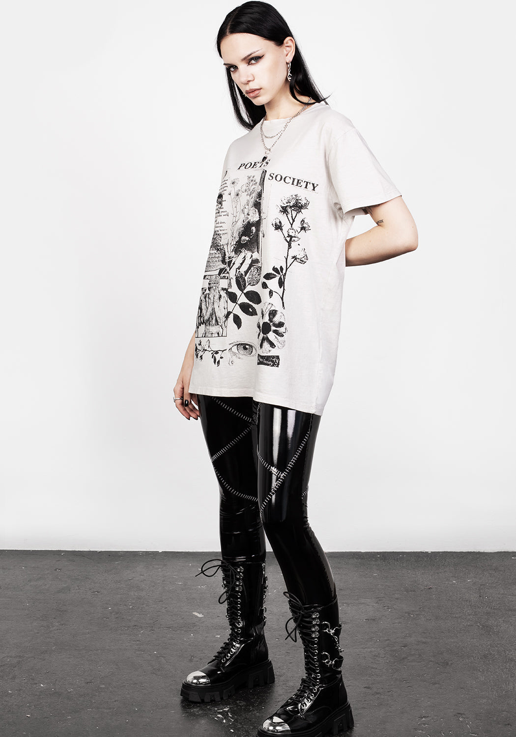 Vintage Washed Off-White Graphic T-Shirt | Sad Poets