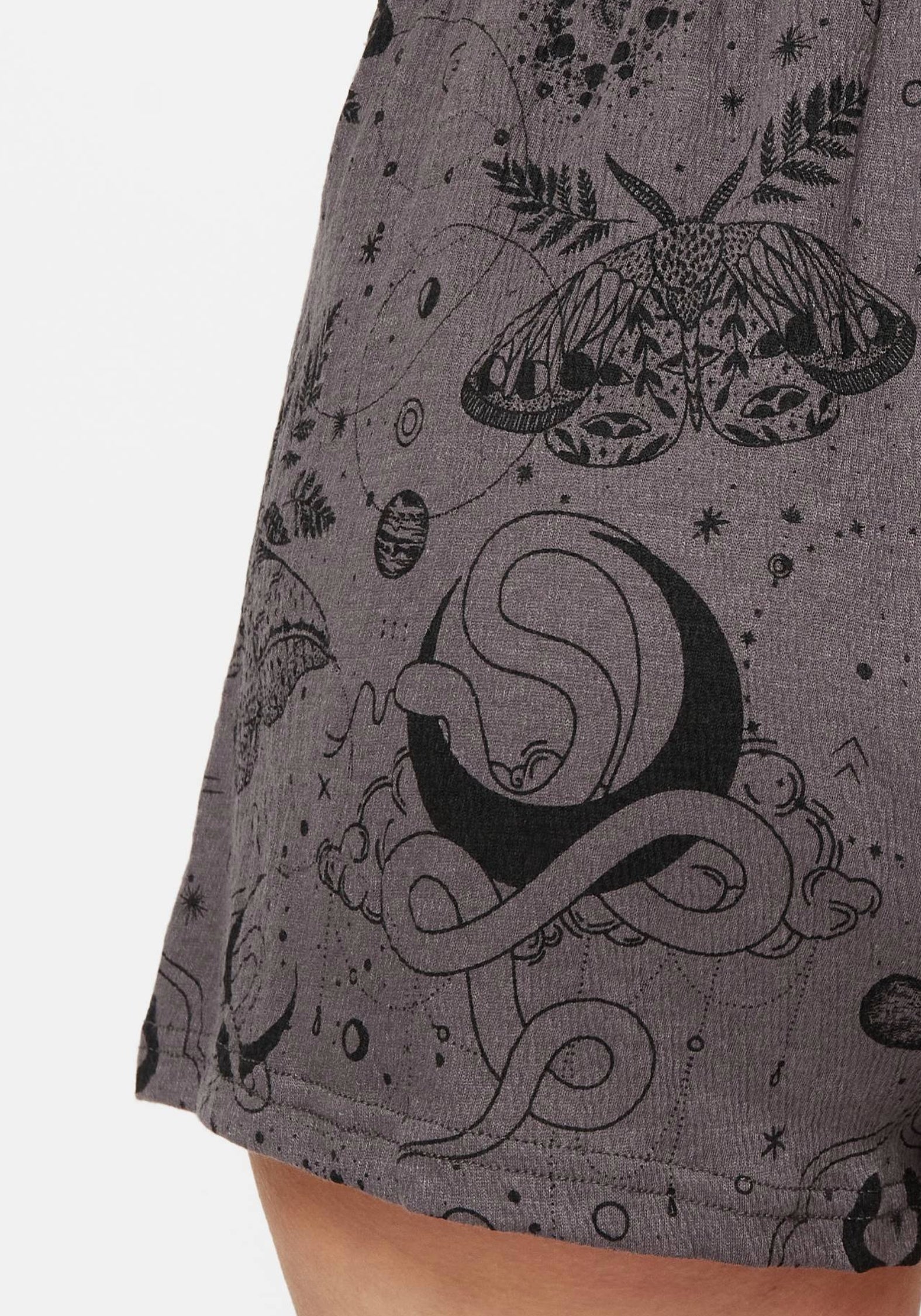 Printed Cotton Pyjama Shorts with Elastic Waist & Pockets | Bliss