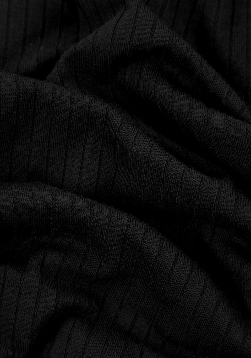 Black Zip-Front Long Sleeve Top with Ruching | Christine