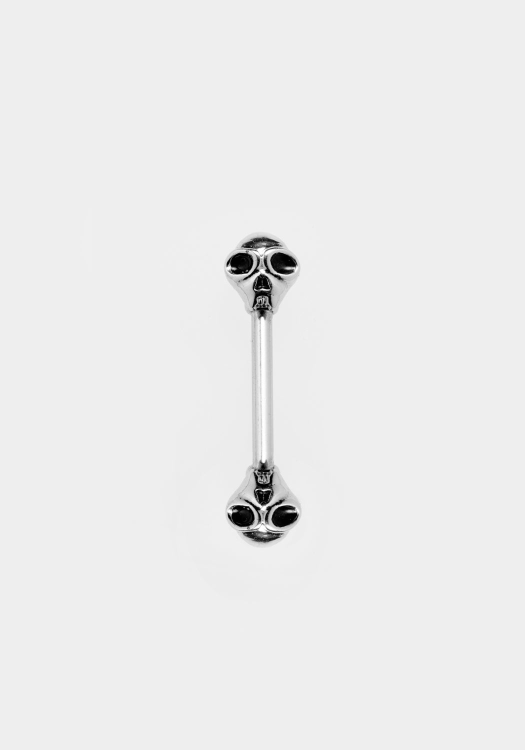 Surgical Steel Cat Skull Barbell Piercing | 14G 22mm Hypoallergenic