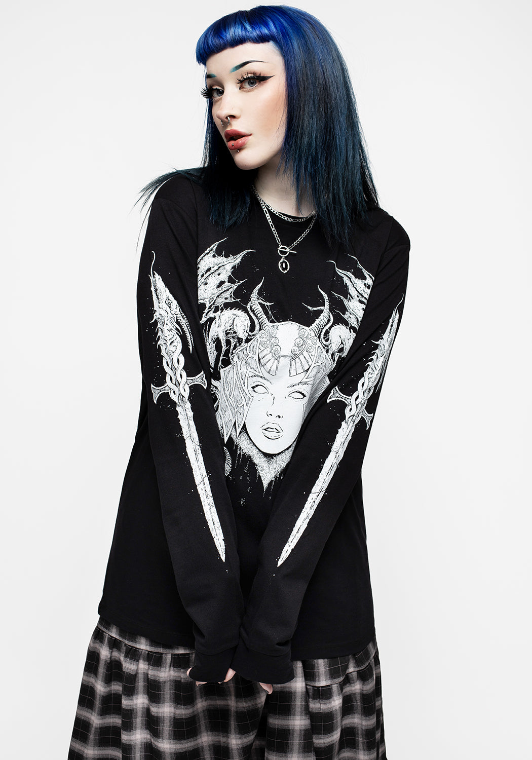 Celtic Dragon Warrior Long Sleeve T-Shirt | Kilgharrah Dragons