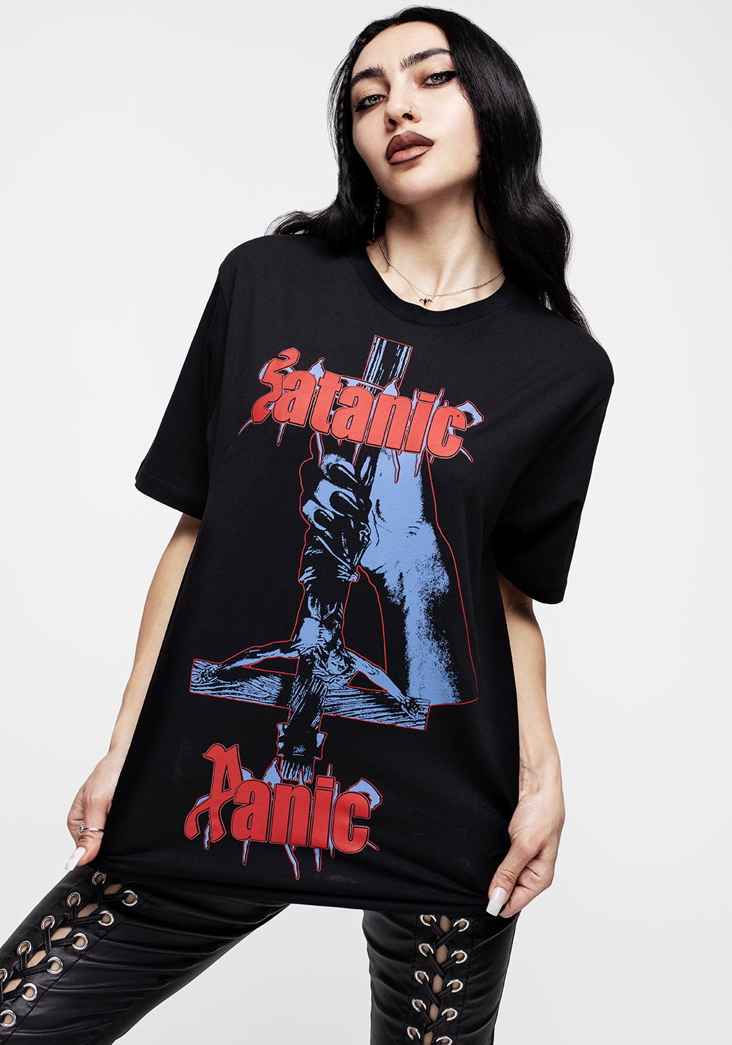 Satanic Panic Graphic T-Shirt for Men & Women | Unisex Cotton Tee