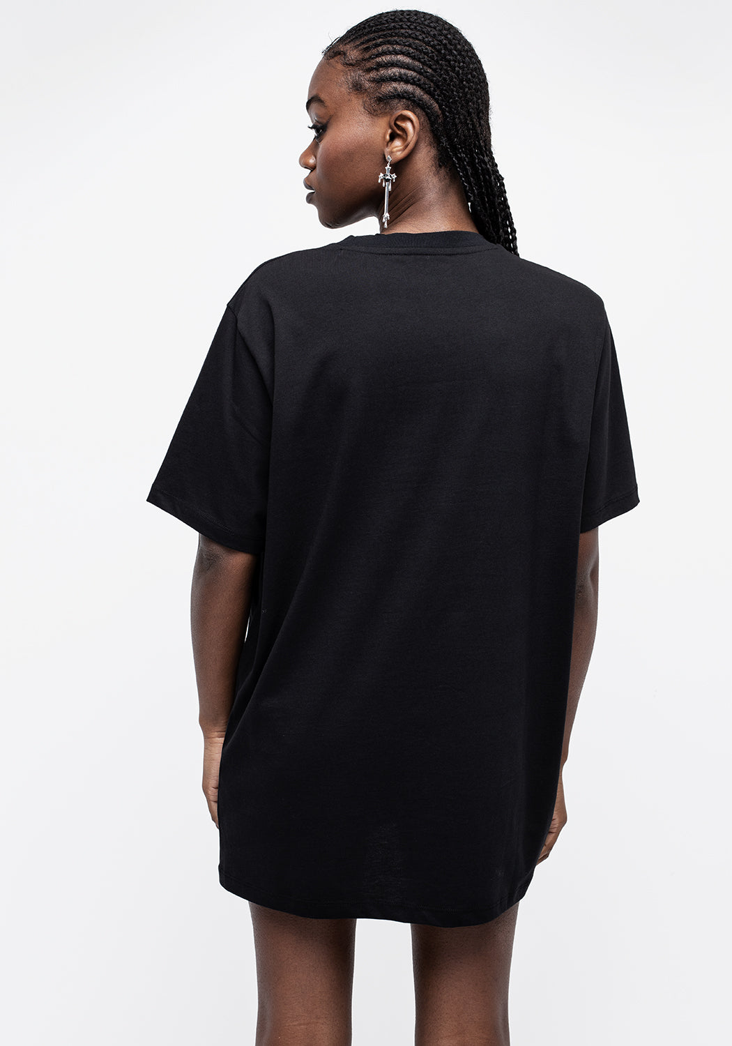 Black Graphic Print Unisex T-Shirt with Occult Design | Love Is The Law