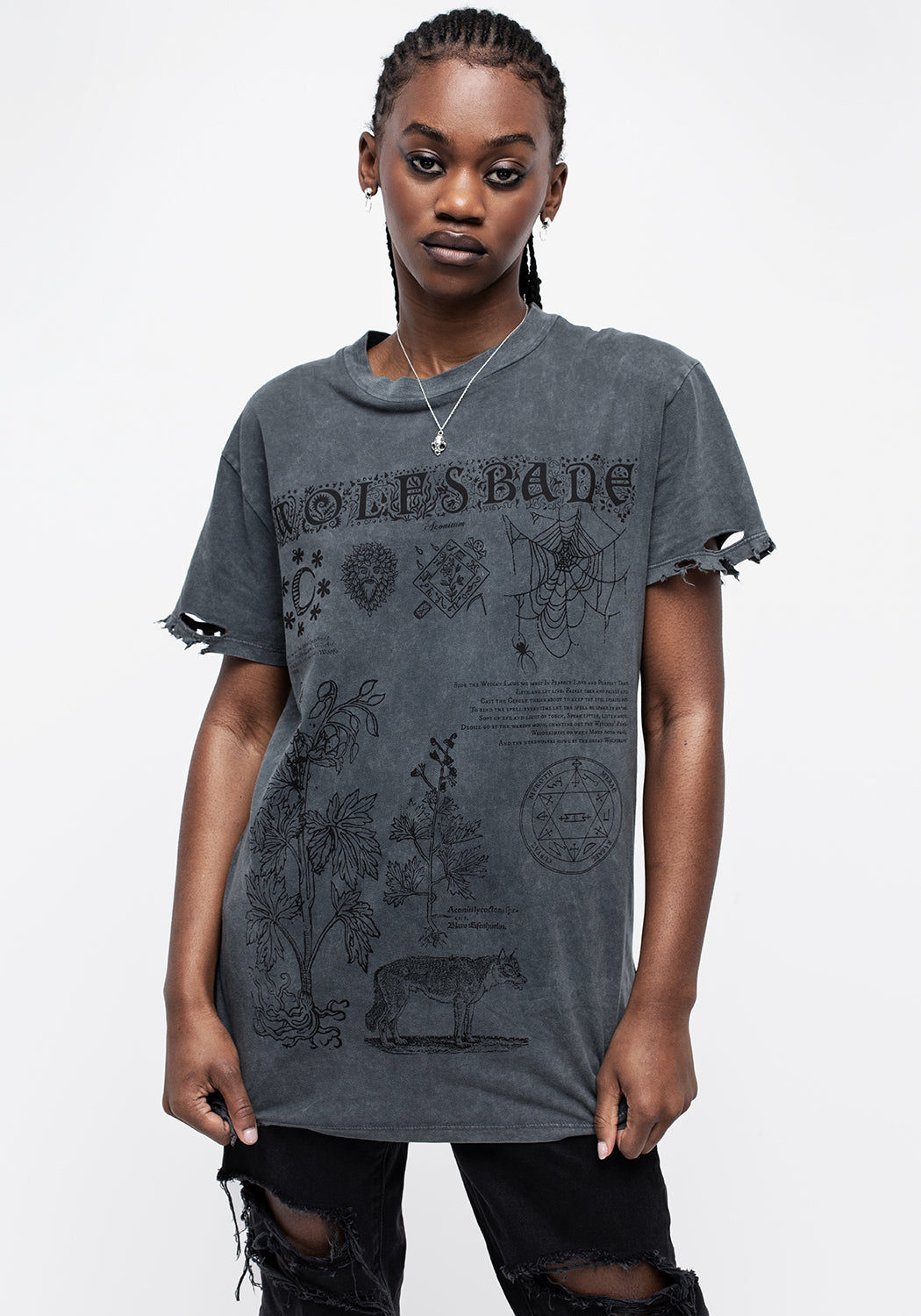 Distressed Wolfsbane Graphic T-Shirt | Soft Cotton Unisex Tee