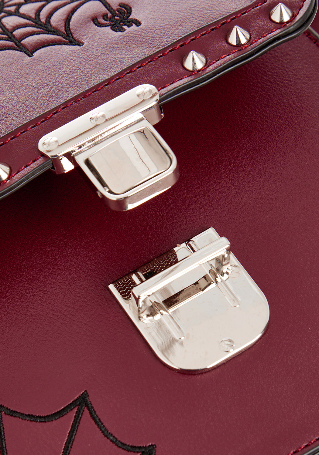 Burgundy Mini Crossbody Satchel Bag with Adjustable Strap | Catch Feelings