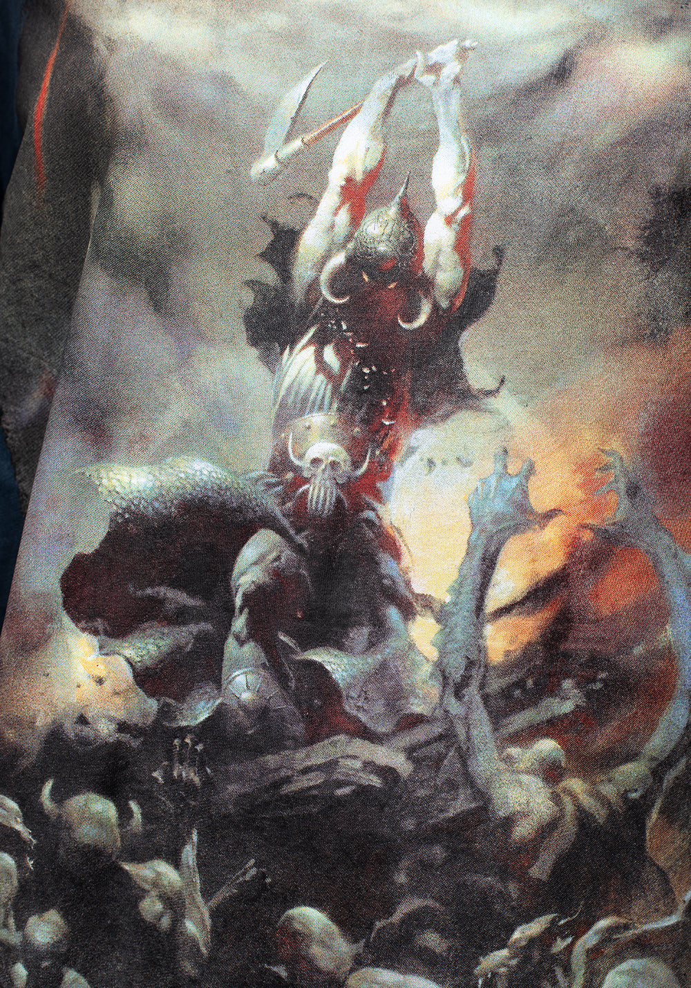 Frank Frazetta Death Dealer 2 Graphic Long Sleeve T-Shirt | Disturbia