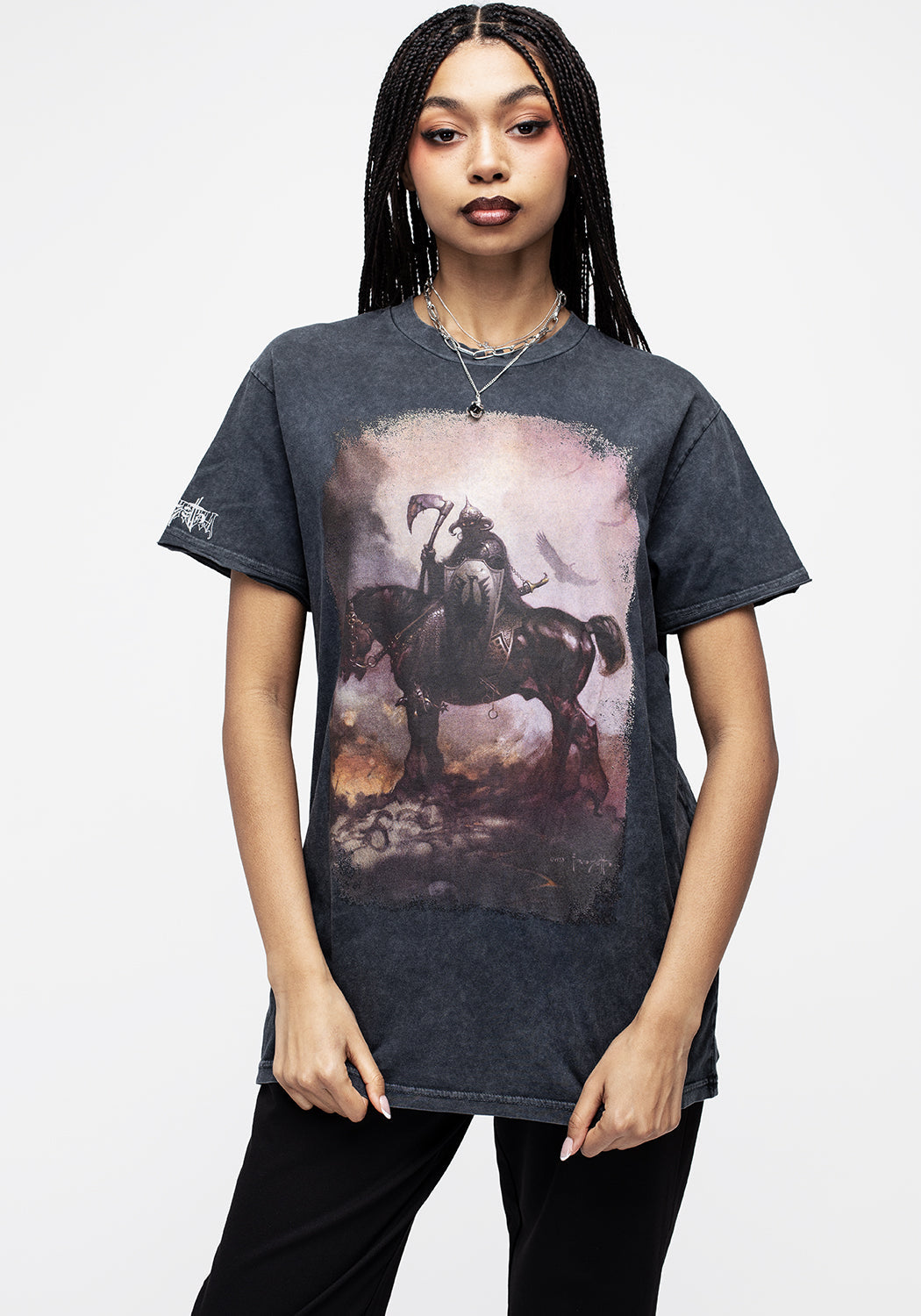 Frank Frazetta Death Dealer Graphic T-Shirt | Disturbia Collab