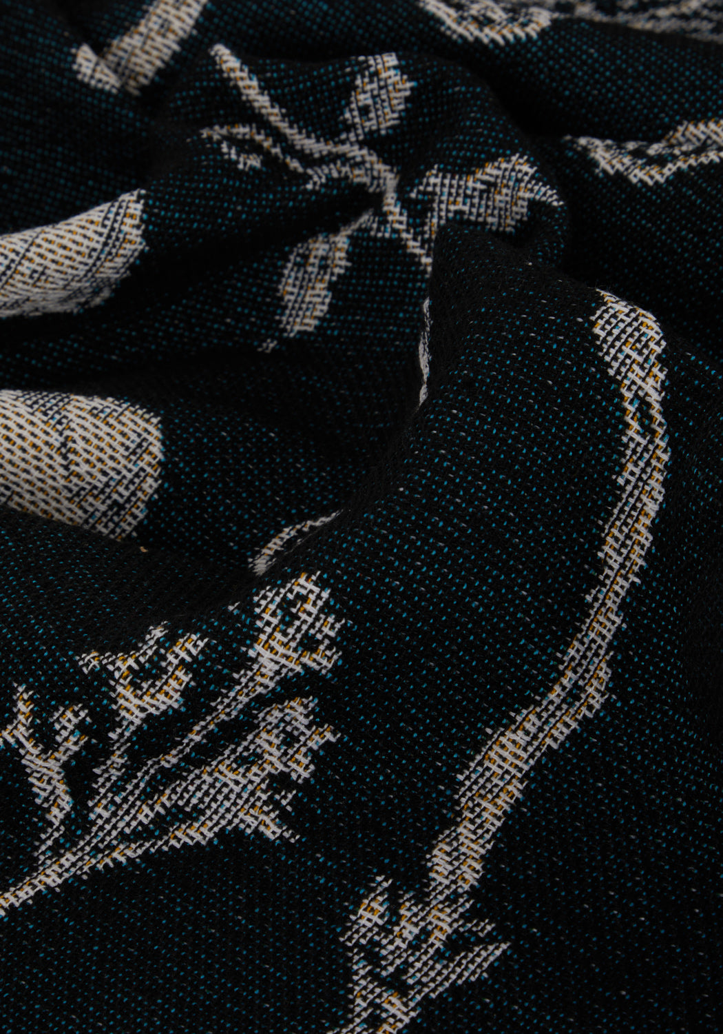 Witchy Woven Cotton Blanket with Floral Design | Hedgewitch Throw