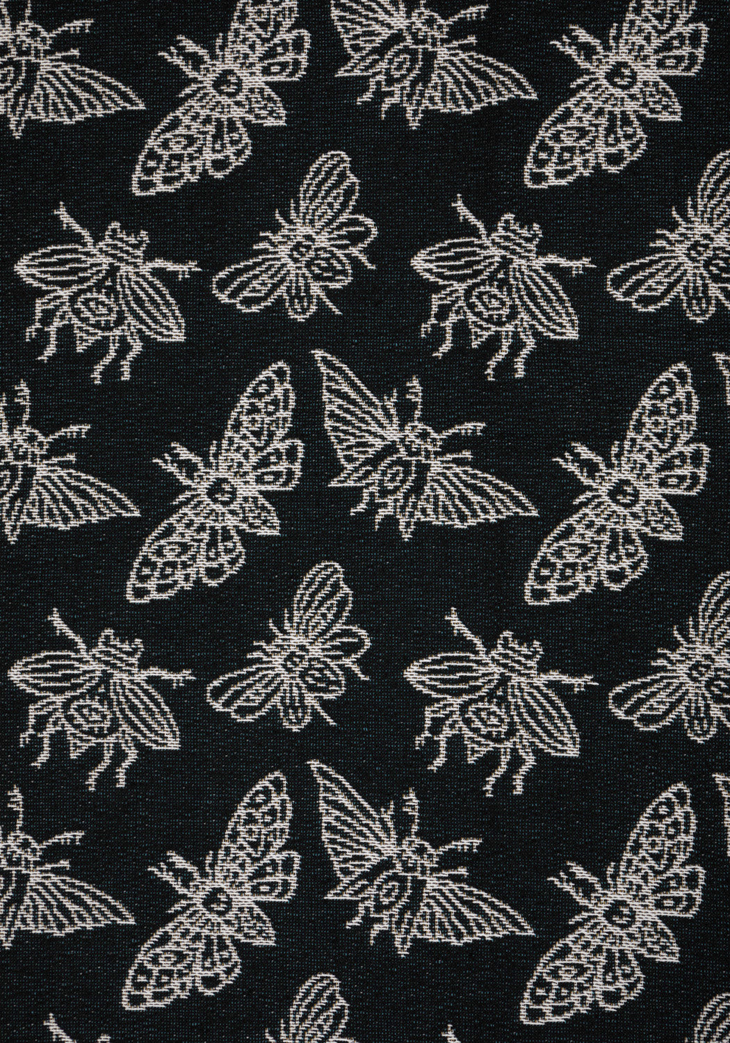 Woven Cotton Blanket with Deathhawk Moth Design | Mortmoth