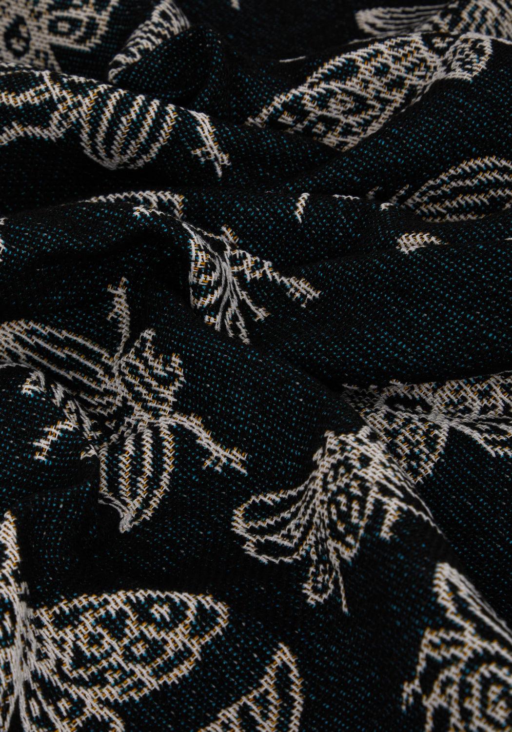 Woven Cotton Blanket with Deathhawk Moth Design | Mortmoth