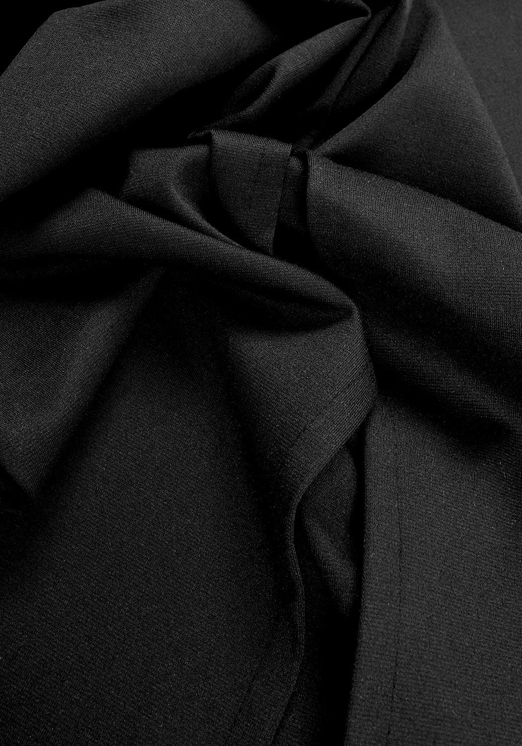 Black Jersey Corset Dress with Mock Piping & Back Split | Seance
