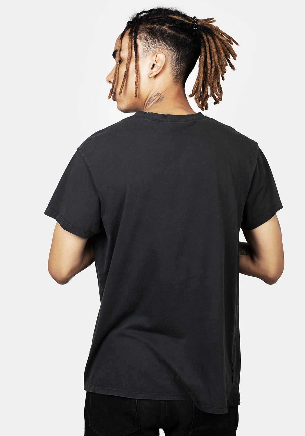 Vintage Washed Punk T-Shirt with Graphic Print | Relaxed Unisex Fit