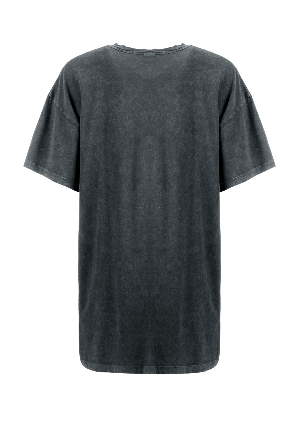 Grey Acid Wash Oversized Graphic T-Shirt | Here Lies Tee