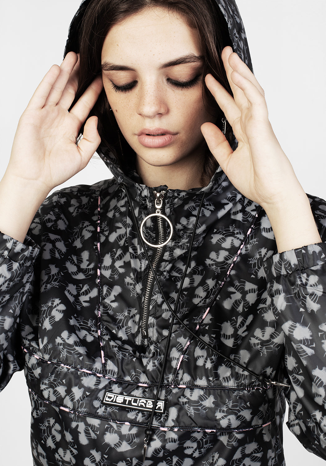 Waterproof Cropped Anorak Jacket with Hood | Electra