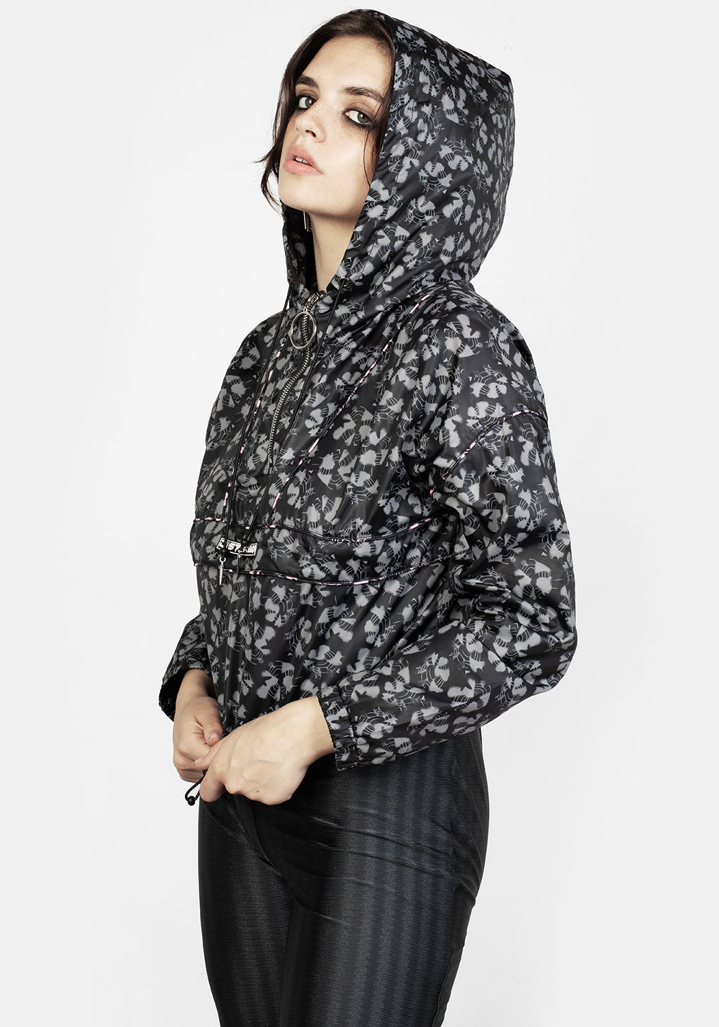 Waterproof Cropped Anorak Jacket with Hood | Electra