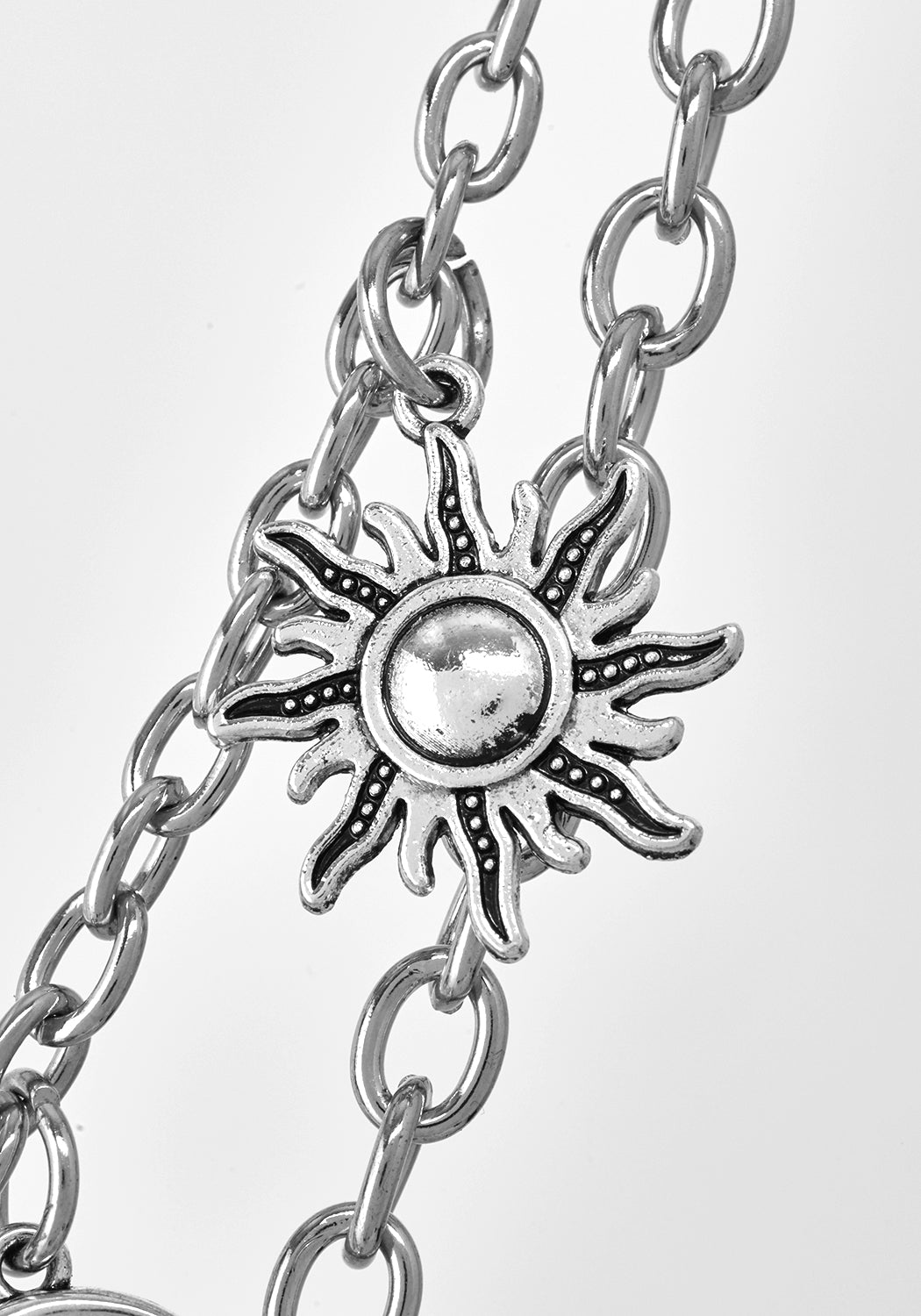 Silver Belt Chain with Moon & Star Charms | NOVA BELT