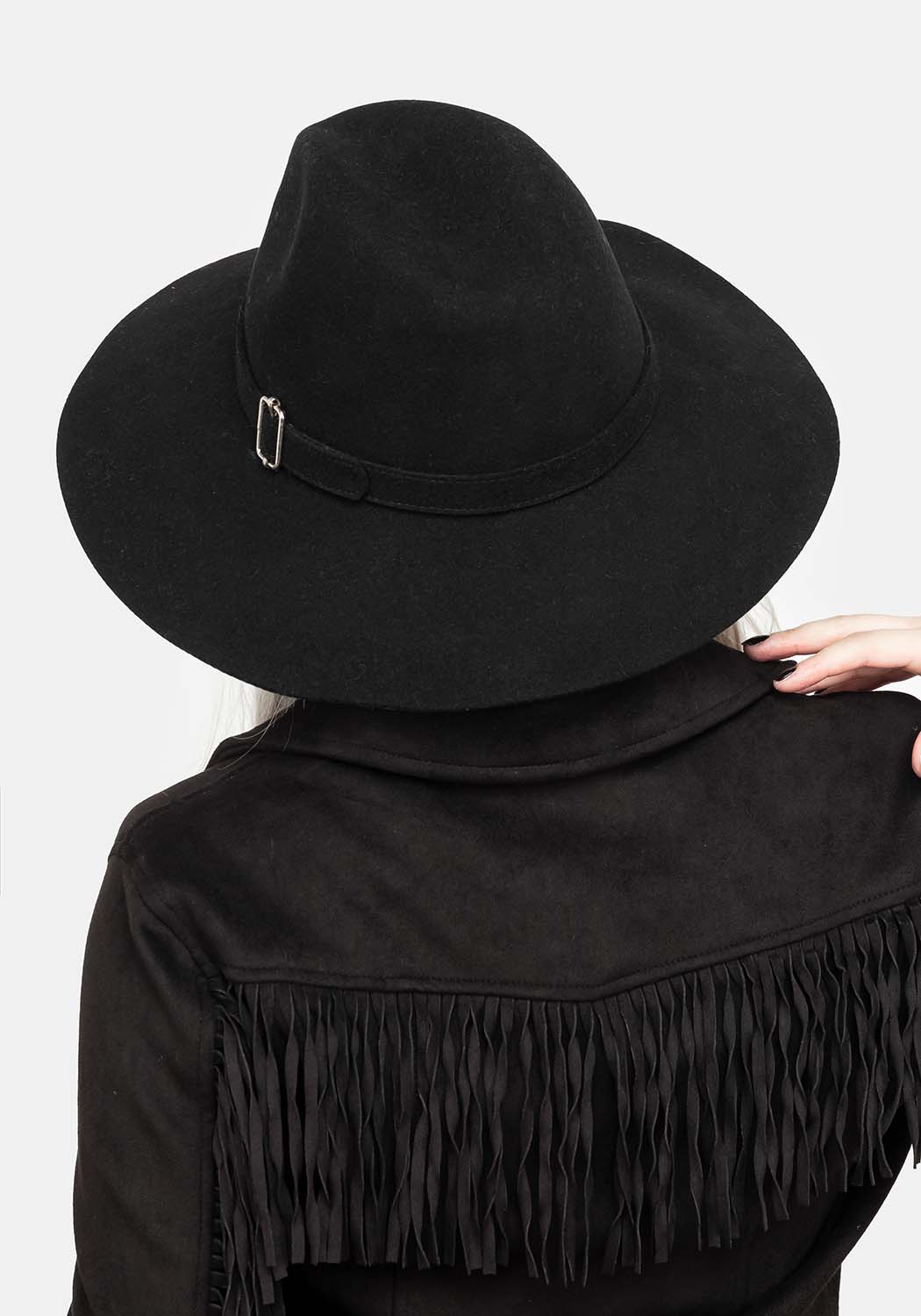 Wide Brim Wool Fedora Hat for Women | Esbat