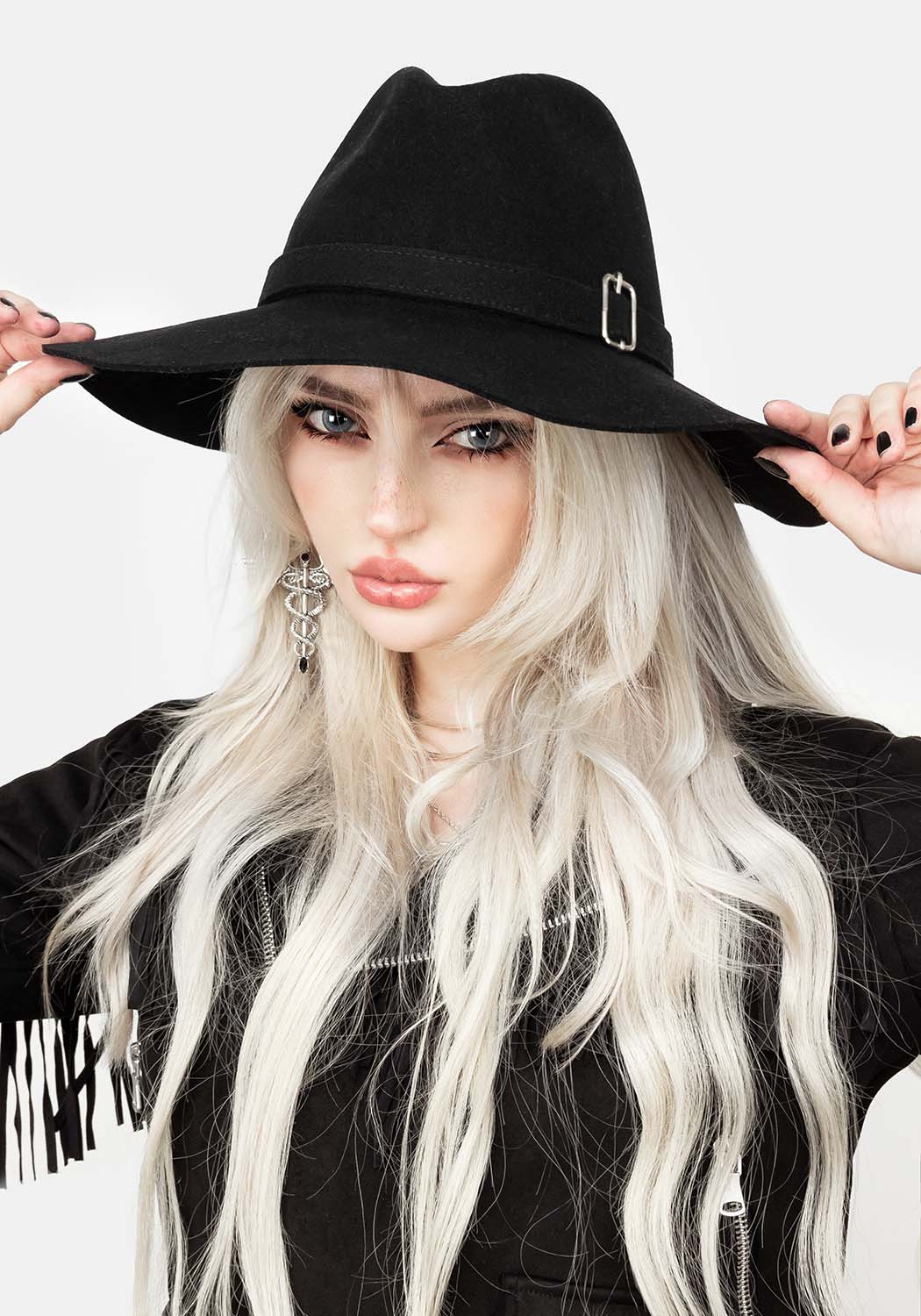 Wide Brim Wool Fedora Hat for Women | Esbat