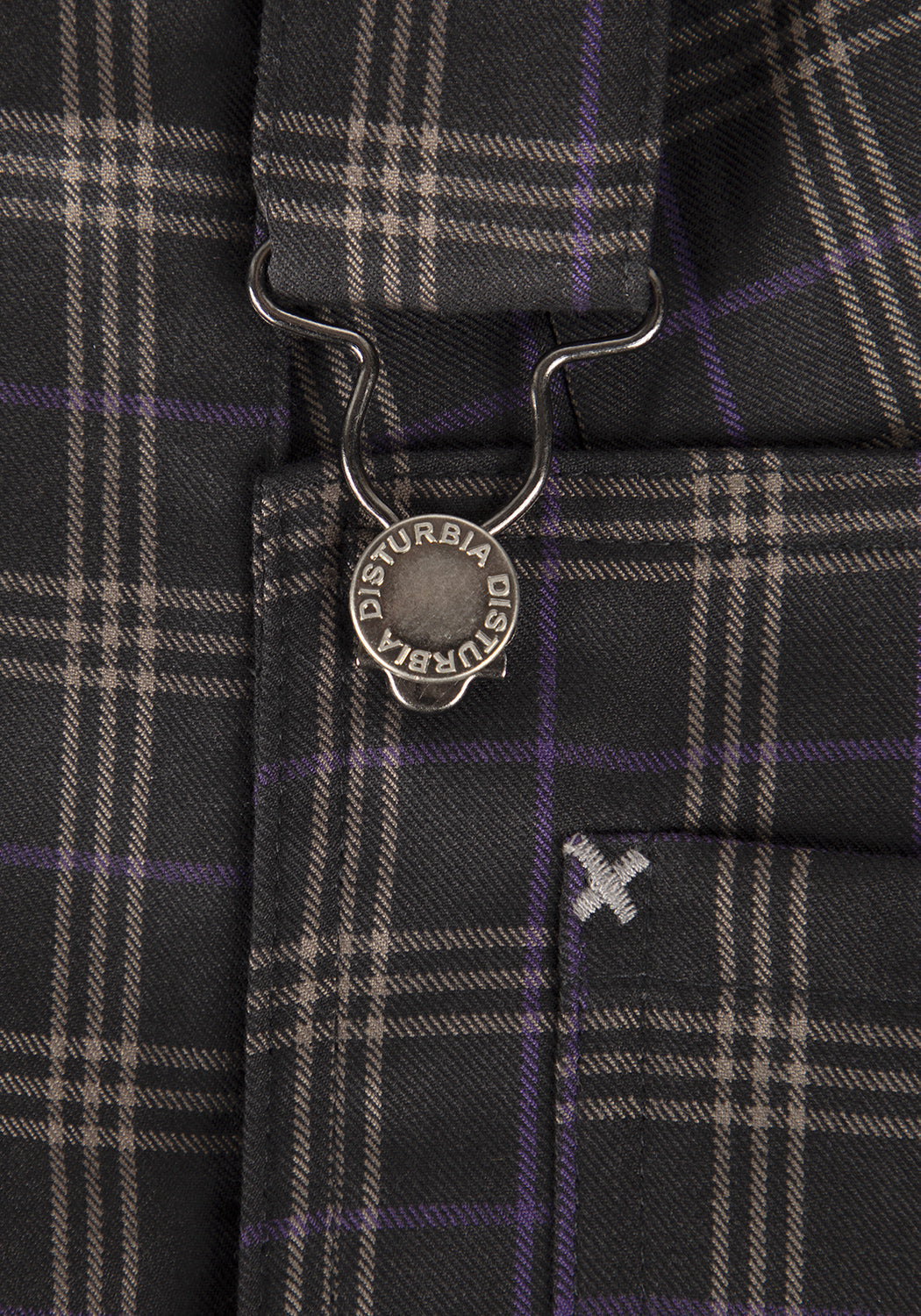 Pleated Check Pinafore Dress with Adjustable Straps | Sinner Skirt