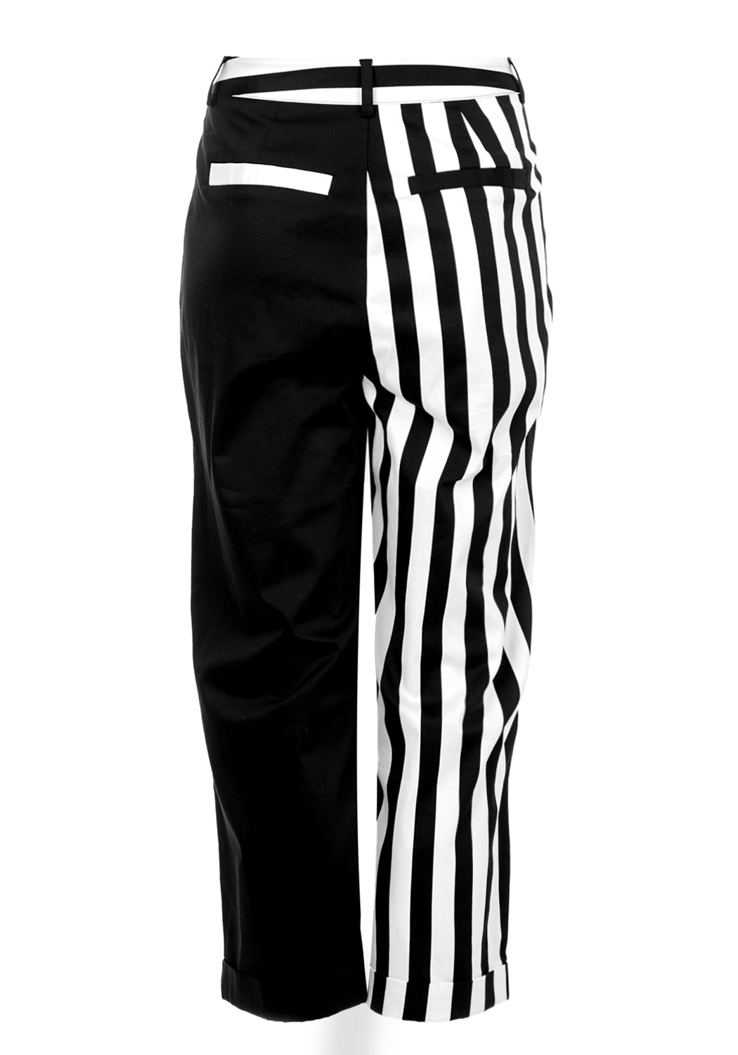 Contrast Stripe Suit Pants with Stretch Fabric | GHOSTTOWN