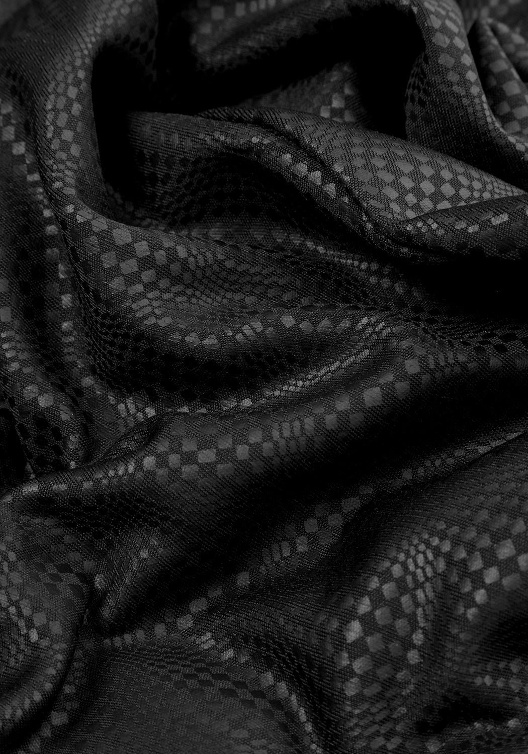 Stretchy Black Graphic Leggings with Wide Waistband | KURAKURA
