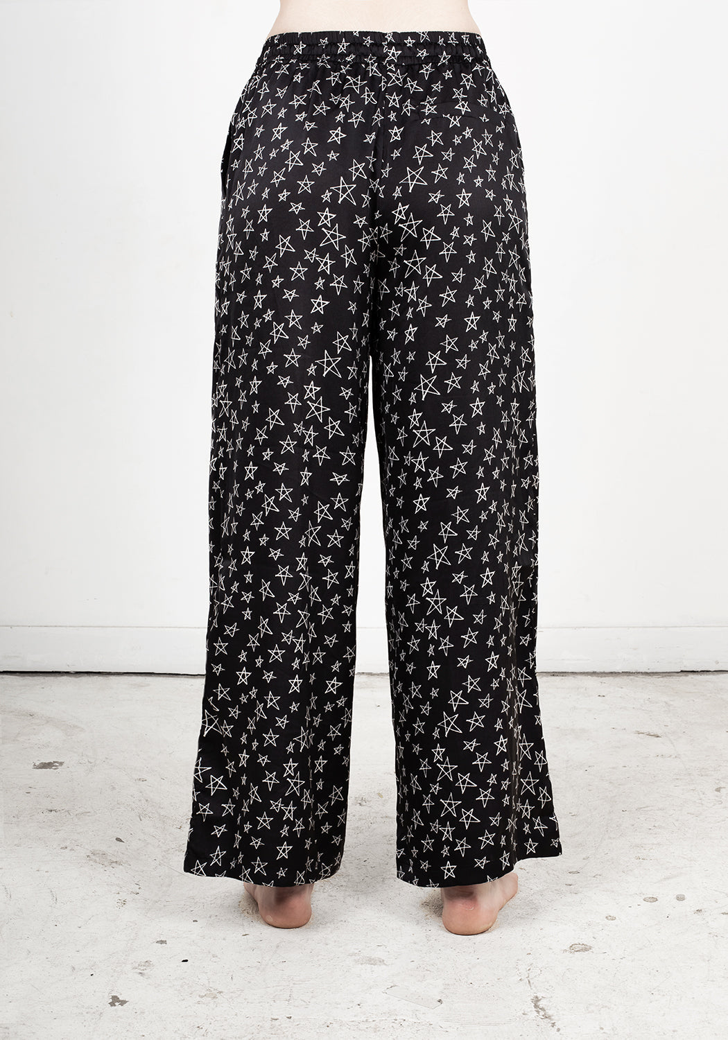 Silky Pentagram Pants with Elastic Waistband | Hallow