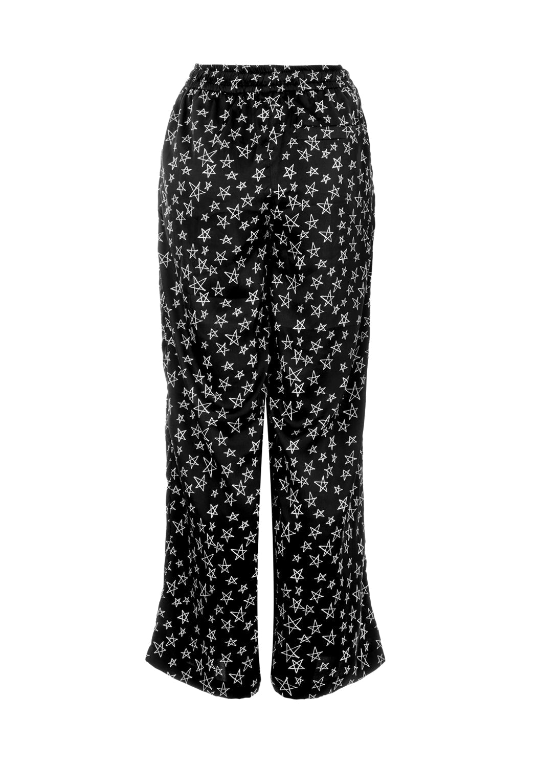 Silky Pentagram Pants with Elastic Waistband | Hallow