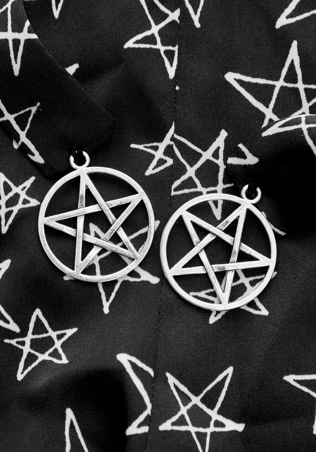 Silky Pentagram Pants with Elastic Waistband | Hallow