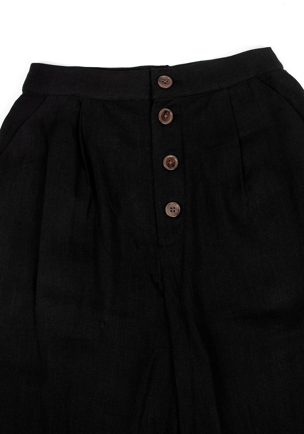 Wide-Leg Crop Trousers with High Waist & Pockets | Mildred