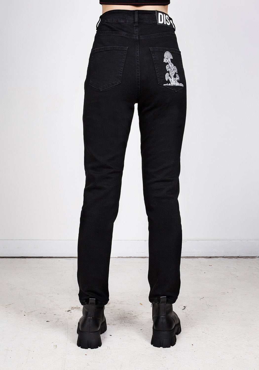 Slim Fit High-Waisted Jeans with Embroidery | Eden Jeans