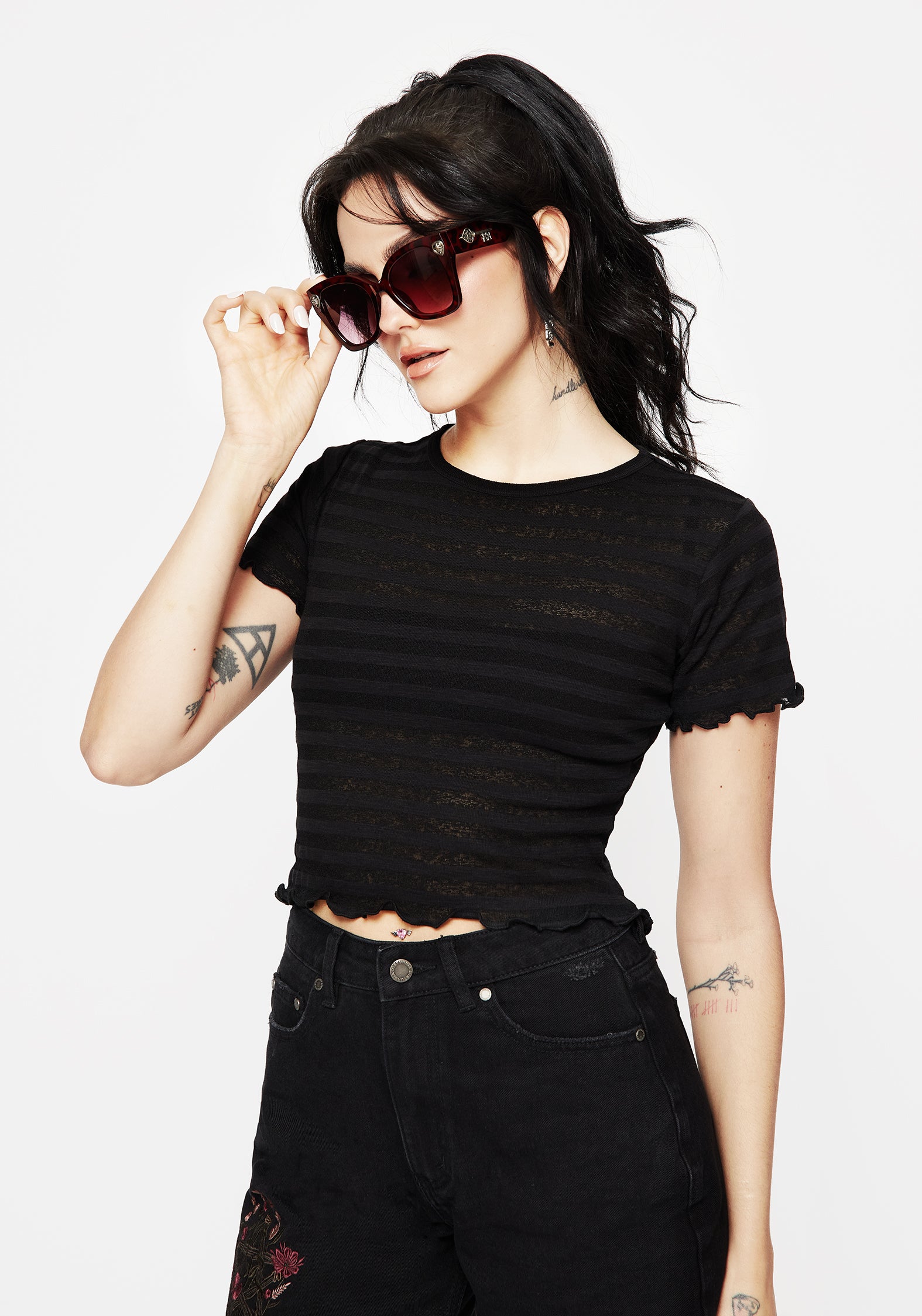 Red Tortoiseshell Gothic Key Sunglasses with UV Protection | Claustrum