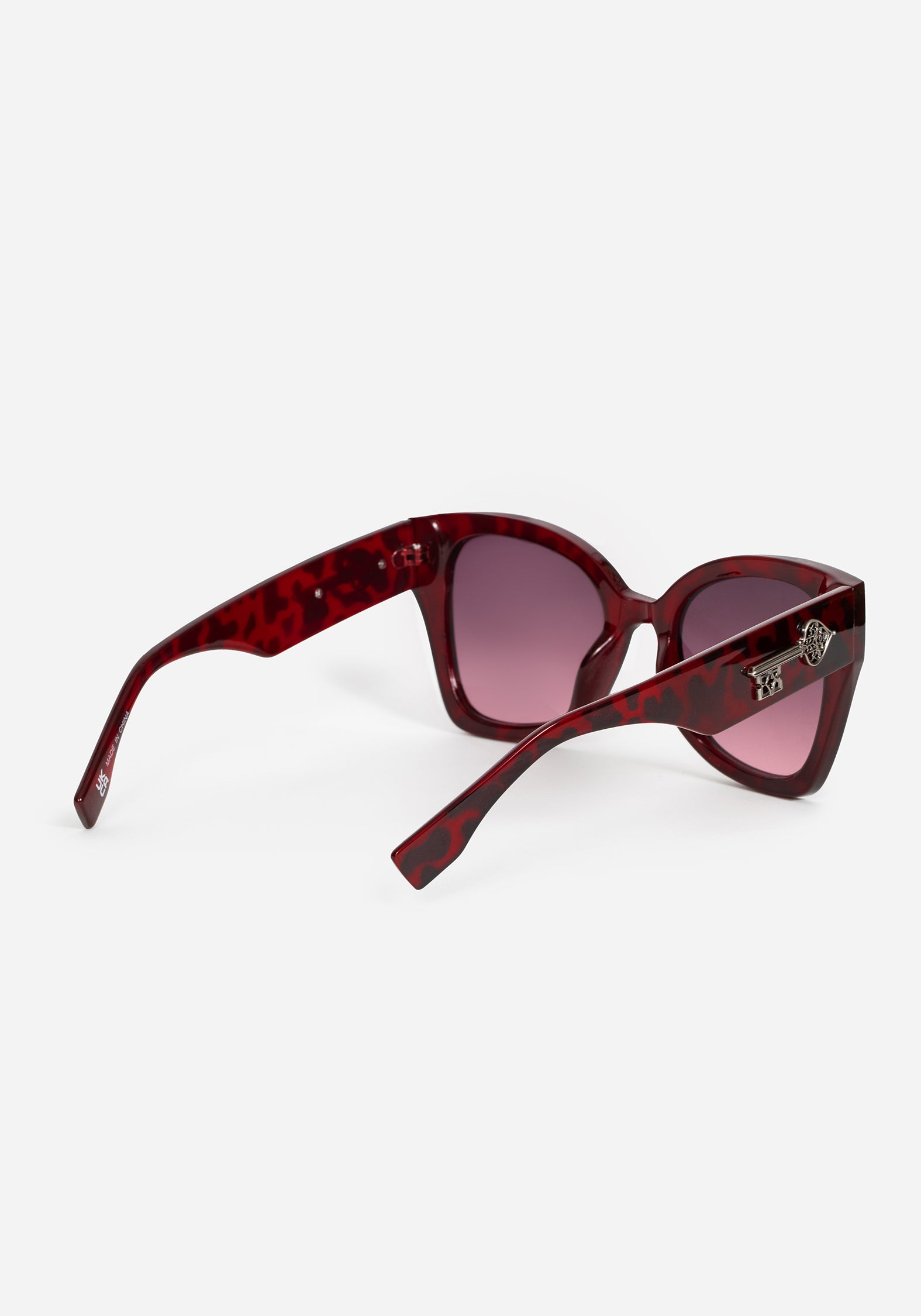 Red Tortoiseshell Gothic Key Sunglasses with UV Protection | Claustrum