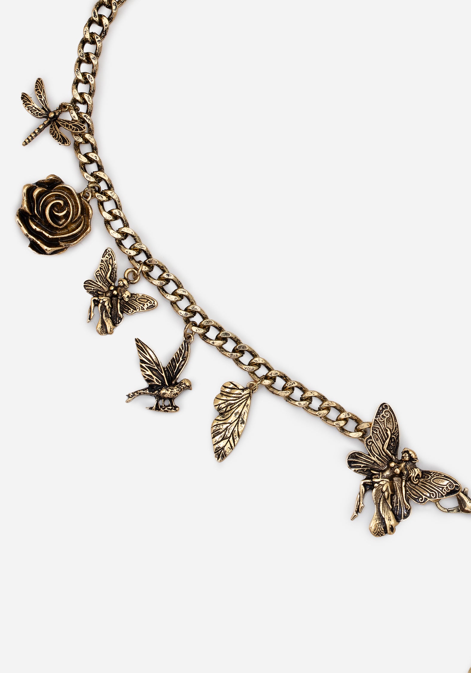 Gold Fairy Chain Belt with Charms | Adjustable Maypole Belt