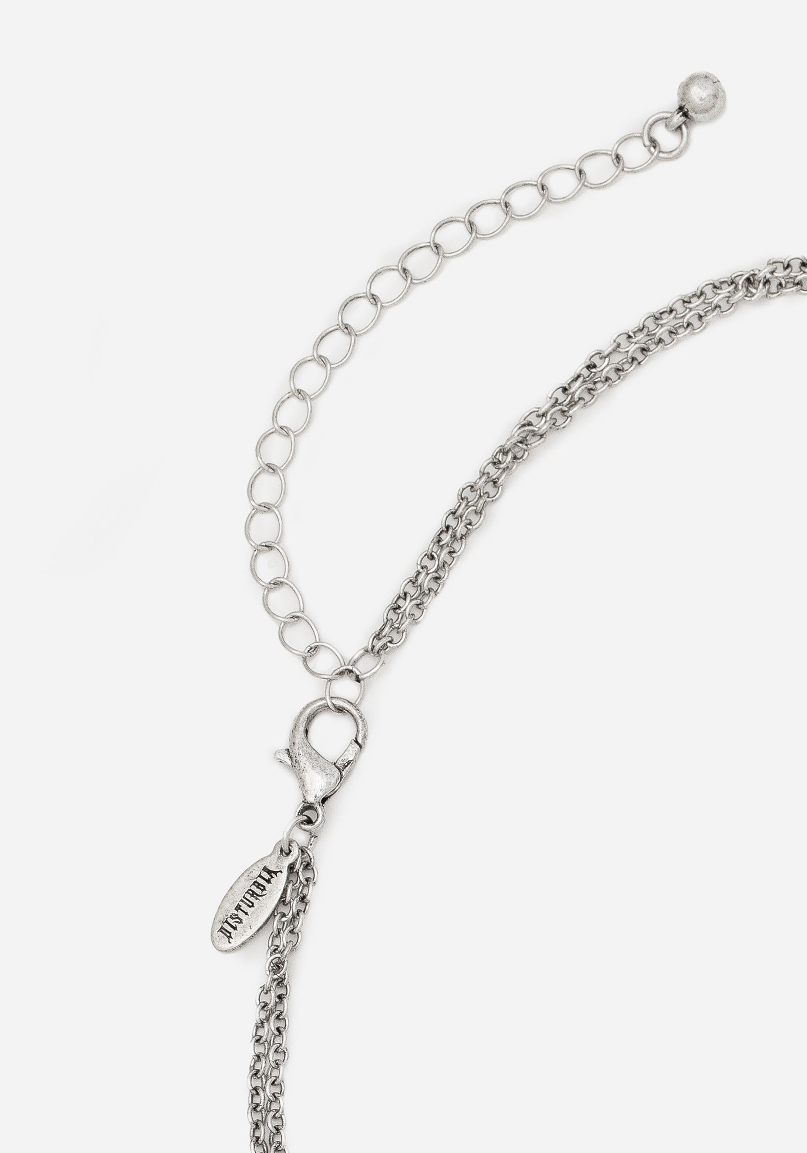 Silver Layered Necklace with Heart & Cross Pendants | Denali