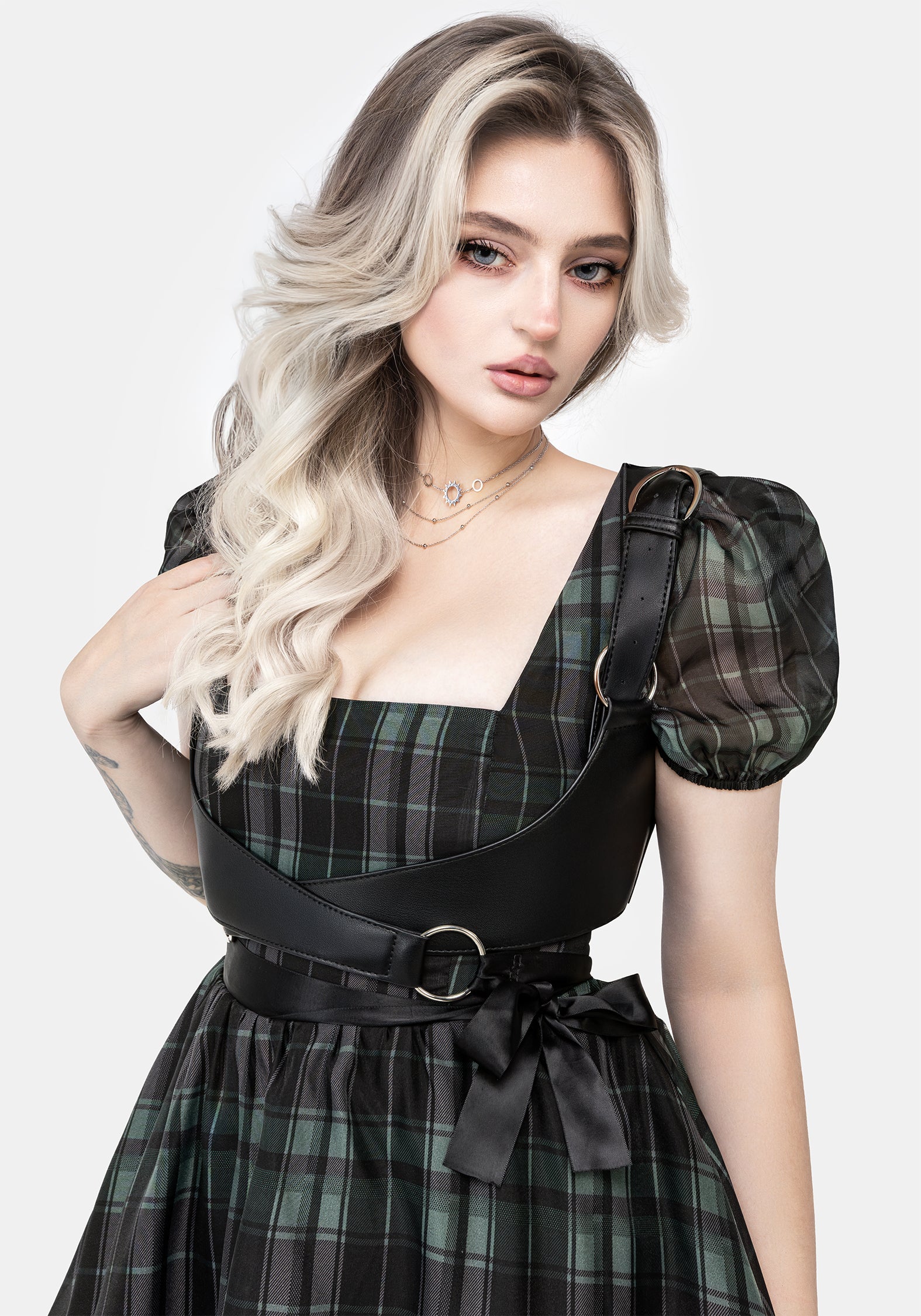 Faux Leather Aerial Wrap Harness with Adjustable Straps | Cinching Design