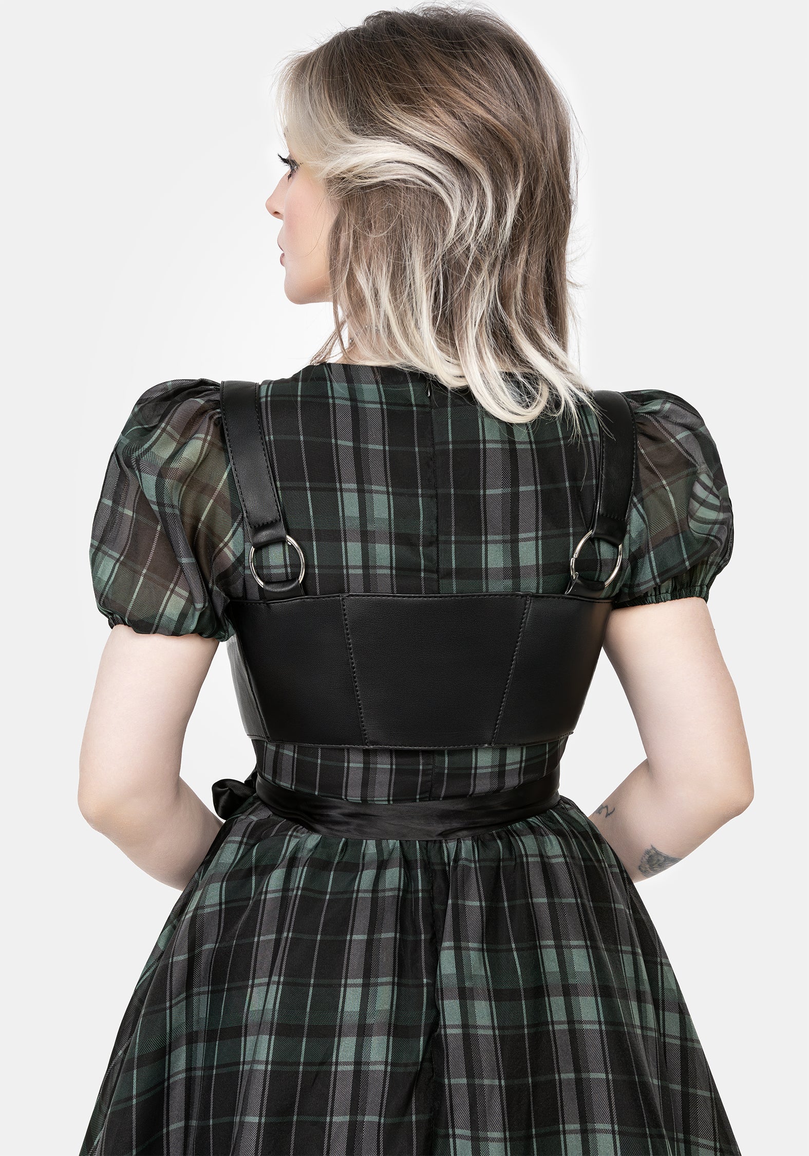 Faux Leather Aerial Wrap Harness with Adjustable Straps | Cinching Design