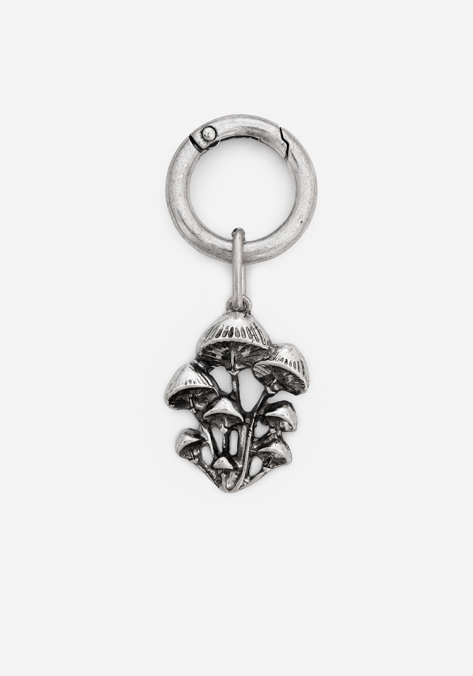 Silver Mushroom Charm for Boots & Bags | Woodstock Clip-On