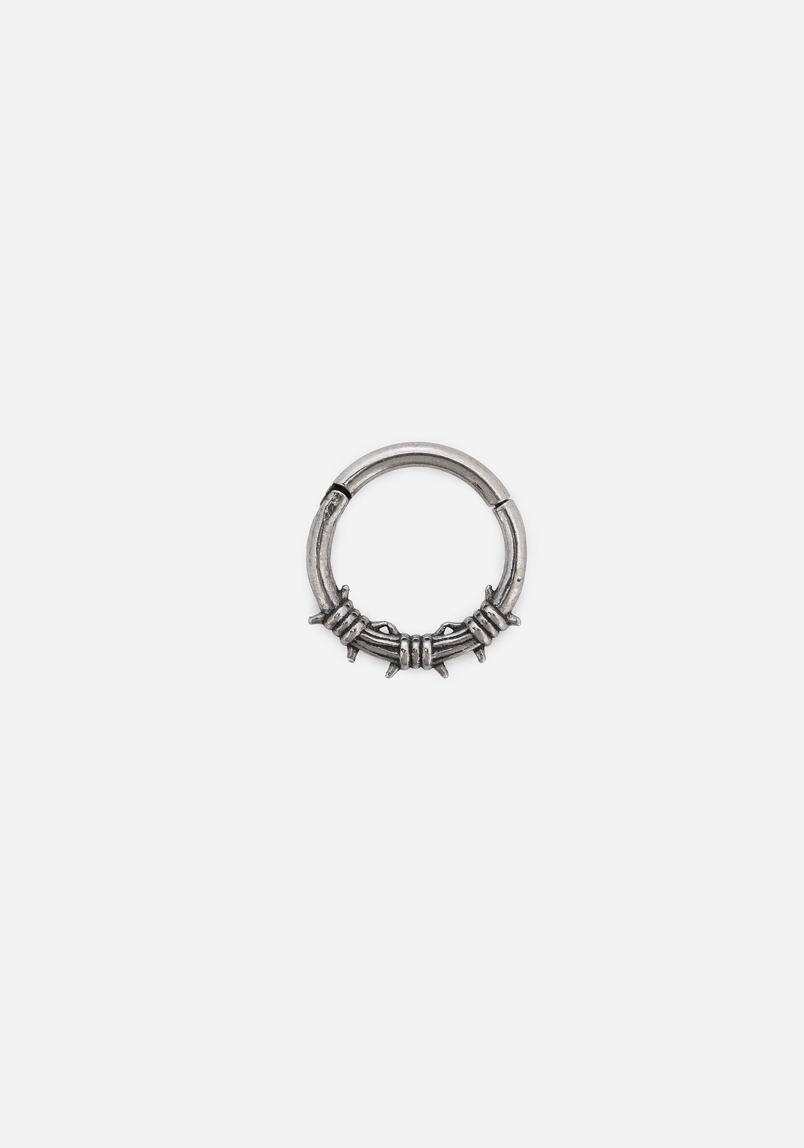 316L Stainless Steel Barbed Septum Ring | Echo Clicker Hinge