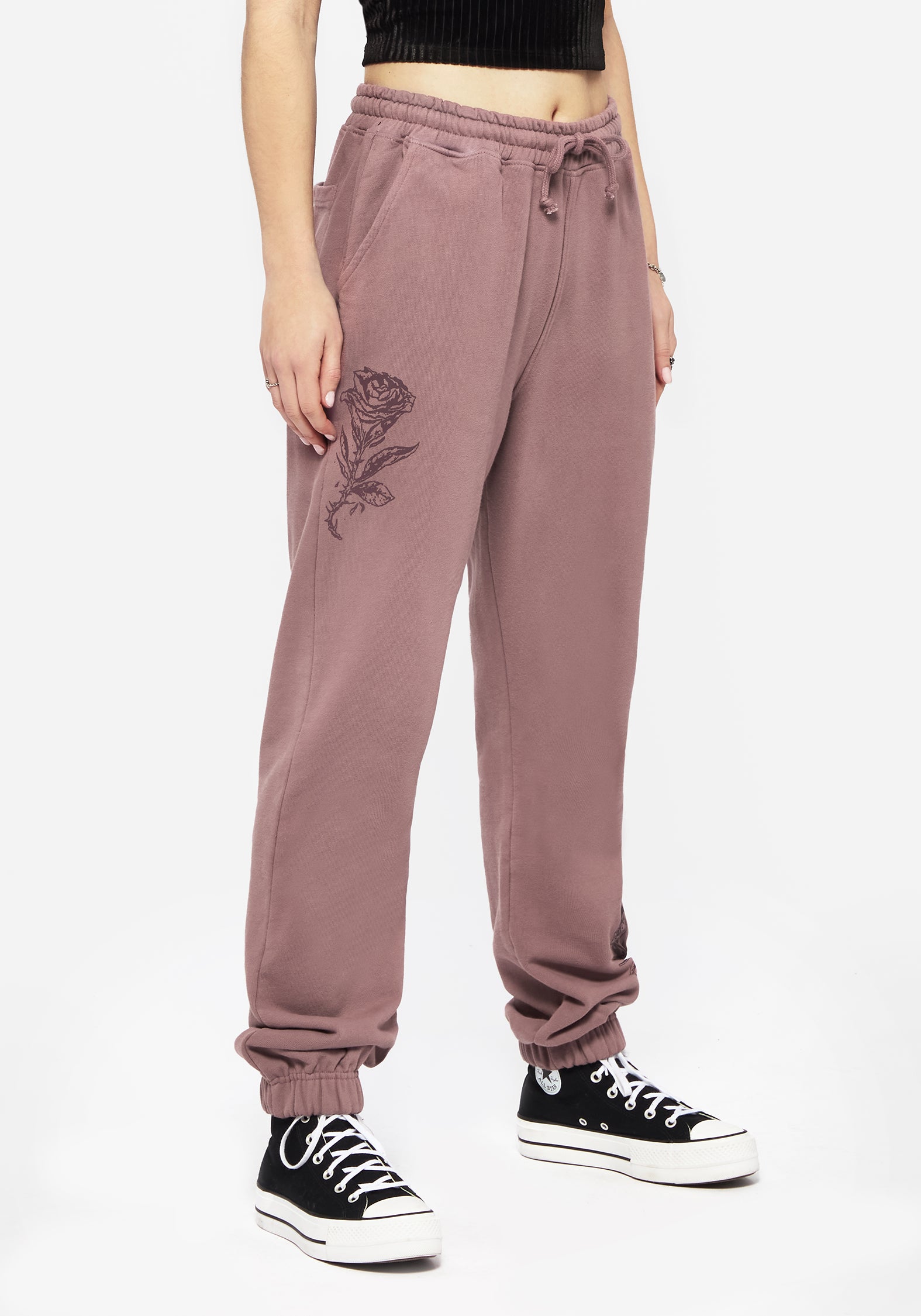Graphic Print Sweatpants for Women | Tapered & Cuffed | Corvus