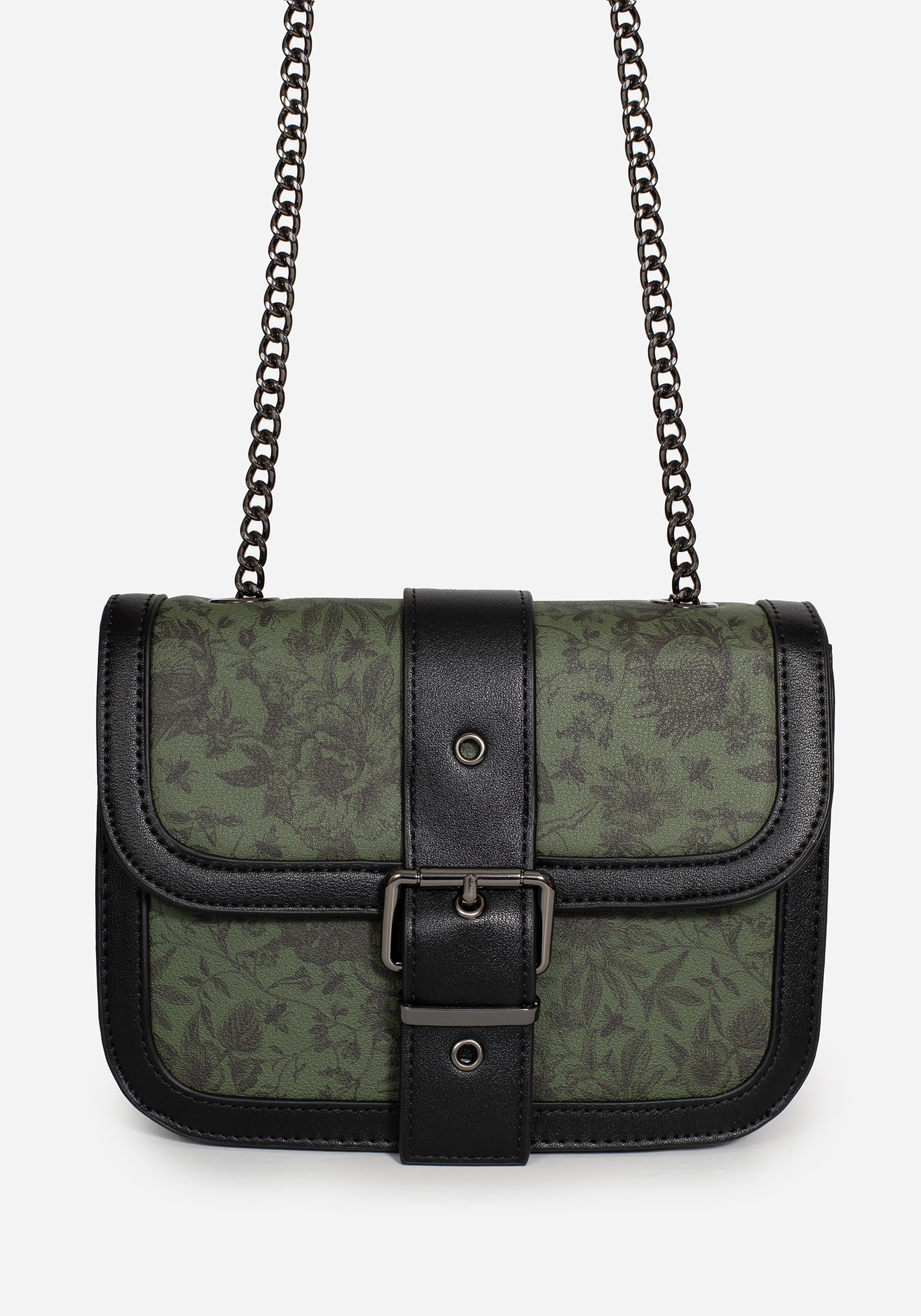 Floral Print Crossbody Bag with Adjustable Strap | Meadowflowers