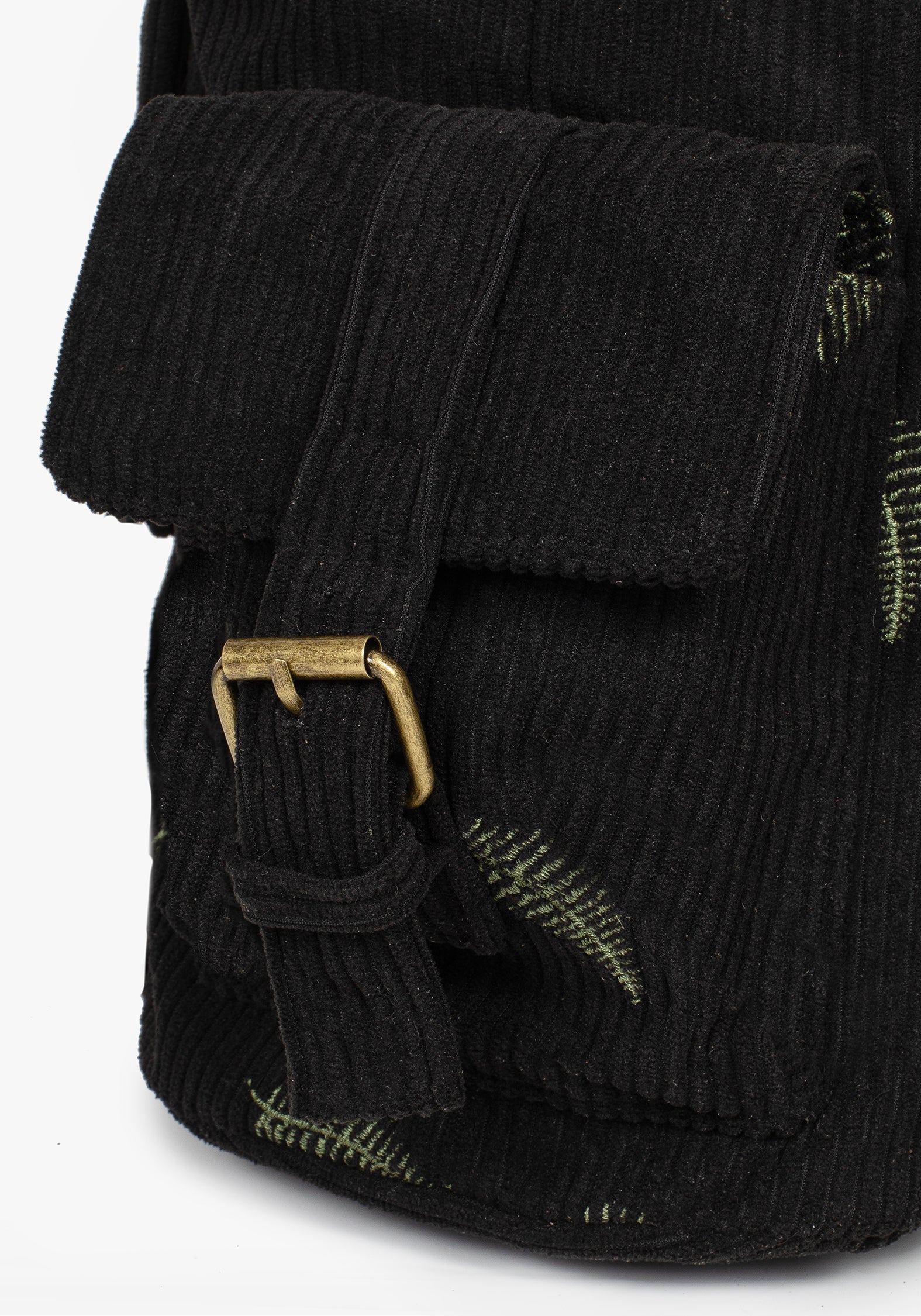 Fern Embroidered Satchel Backpack with Adjustable Straps | Wilderness Style